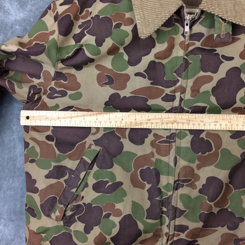 Vtg Woods Goose Camo Jacket Shell w Zip In Down Vest Mens Large Canada Hunting - Picture 6 of 16